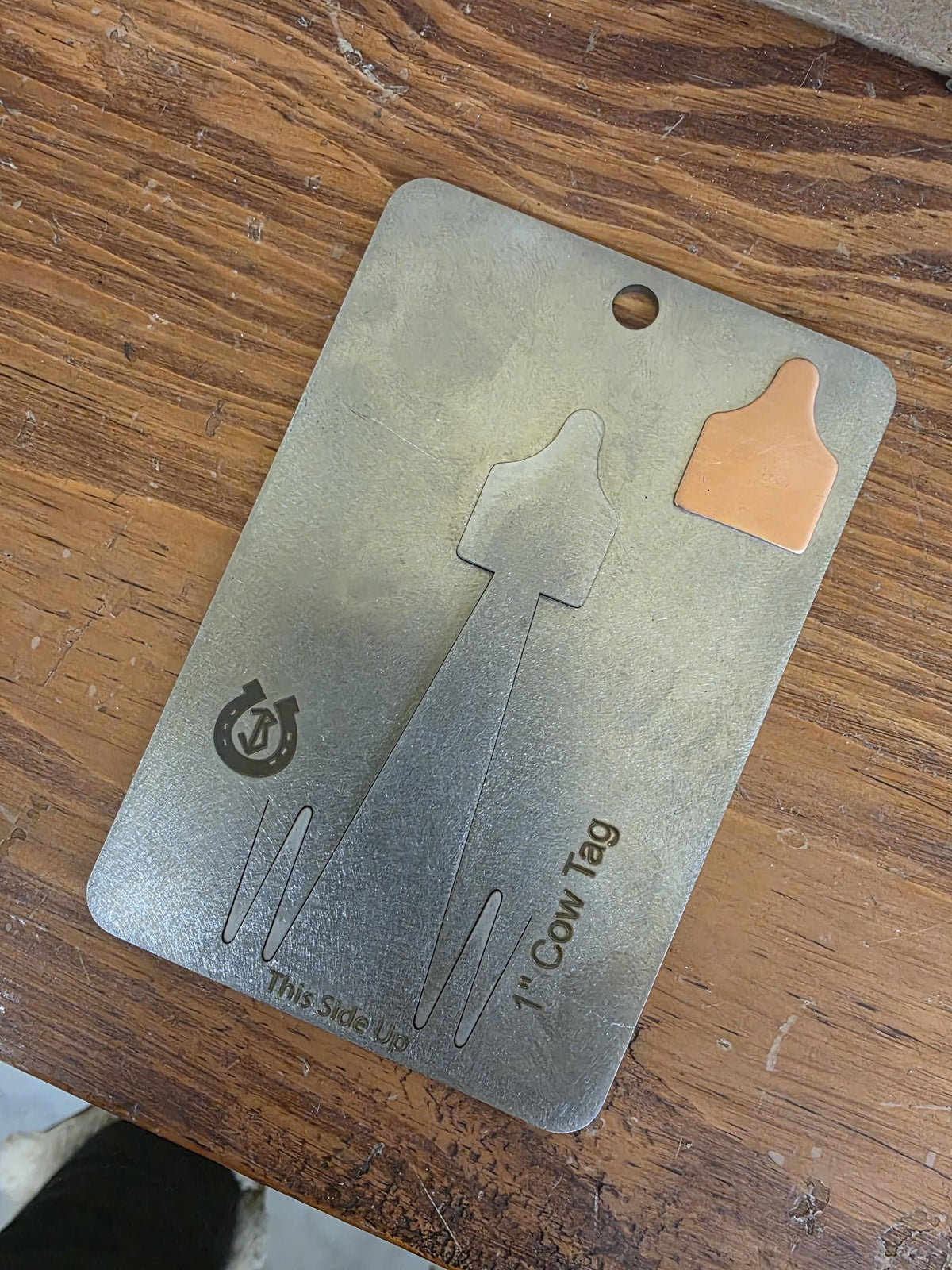 Cow Tag Pancake Die 1"