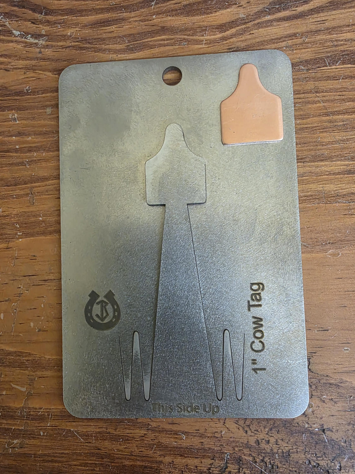 Cow Tag Pancake Die 1"