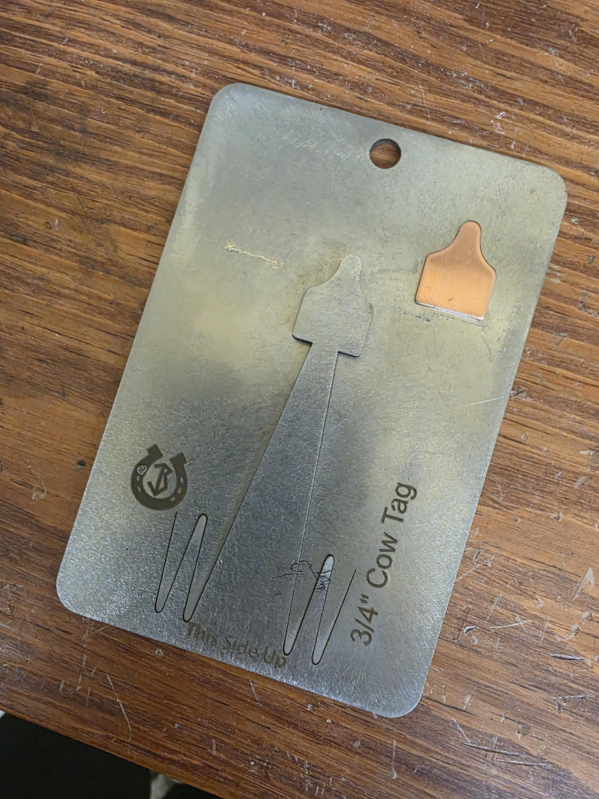 Cow Tag Pancake Die 3/4"