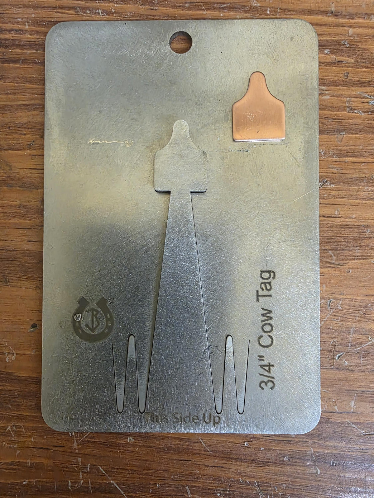 Cow Tag Pancake Die 3/4"