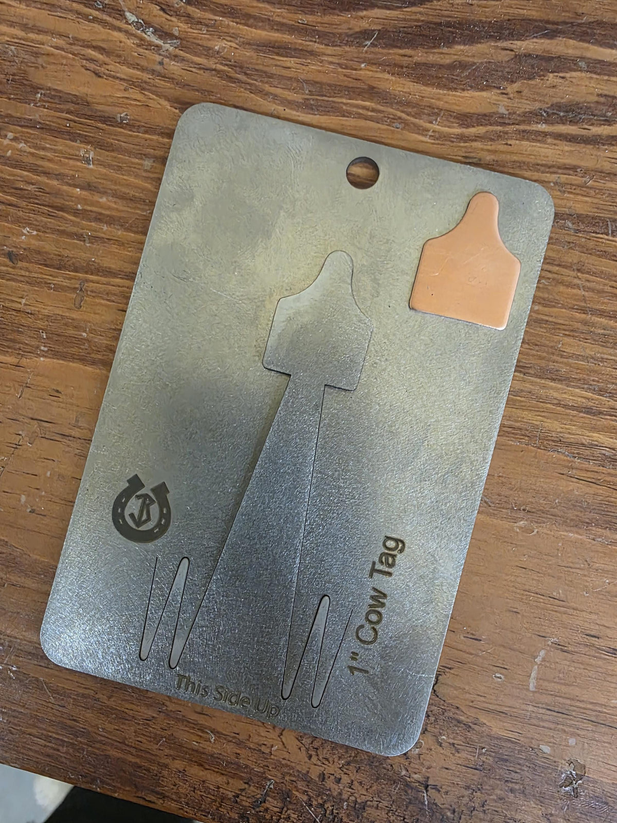 Cow Tag Pancake Die 1"