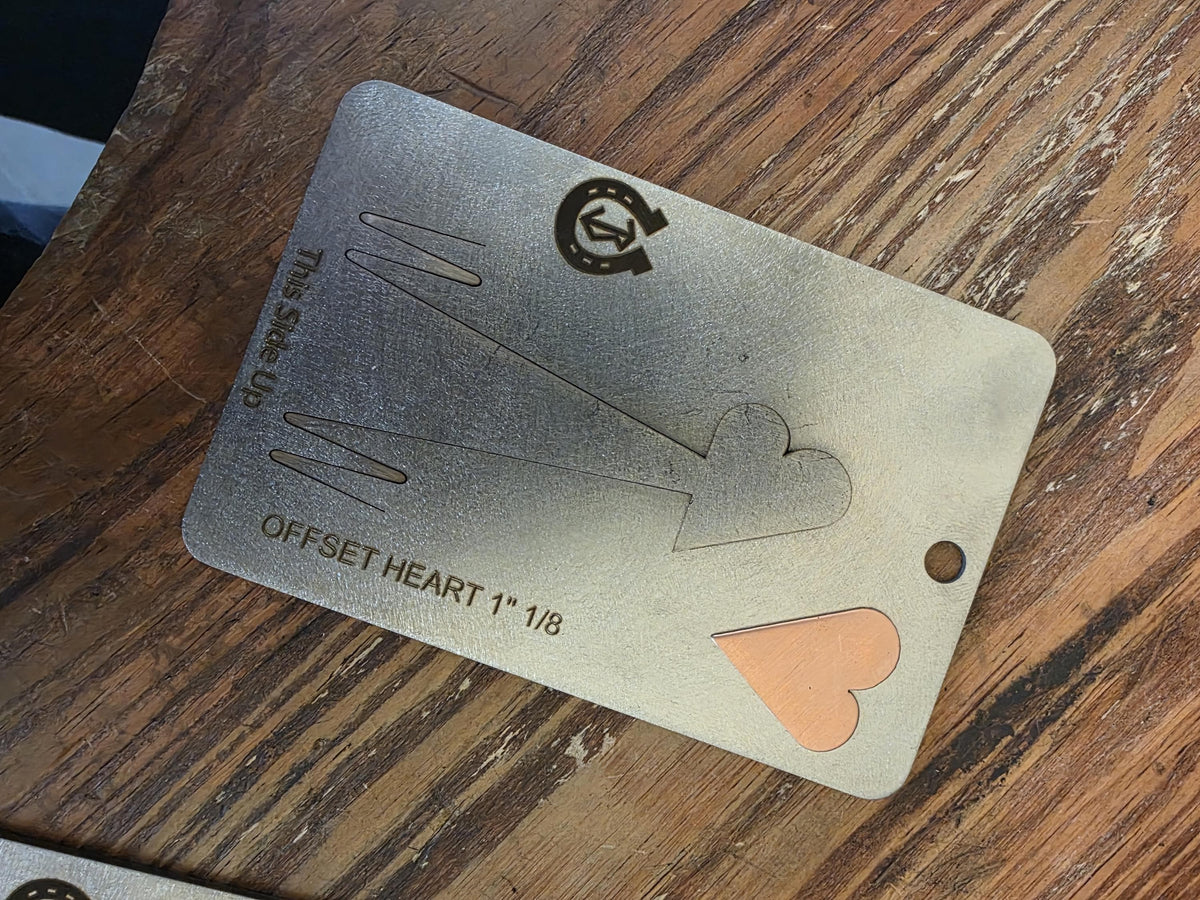 OFFSET Heart 1 1/8" Pancake Die