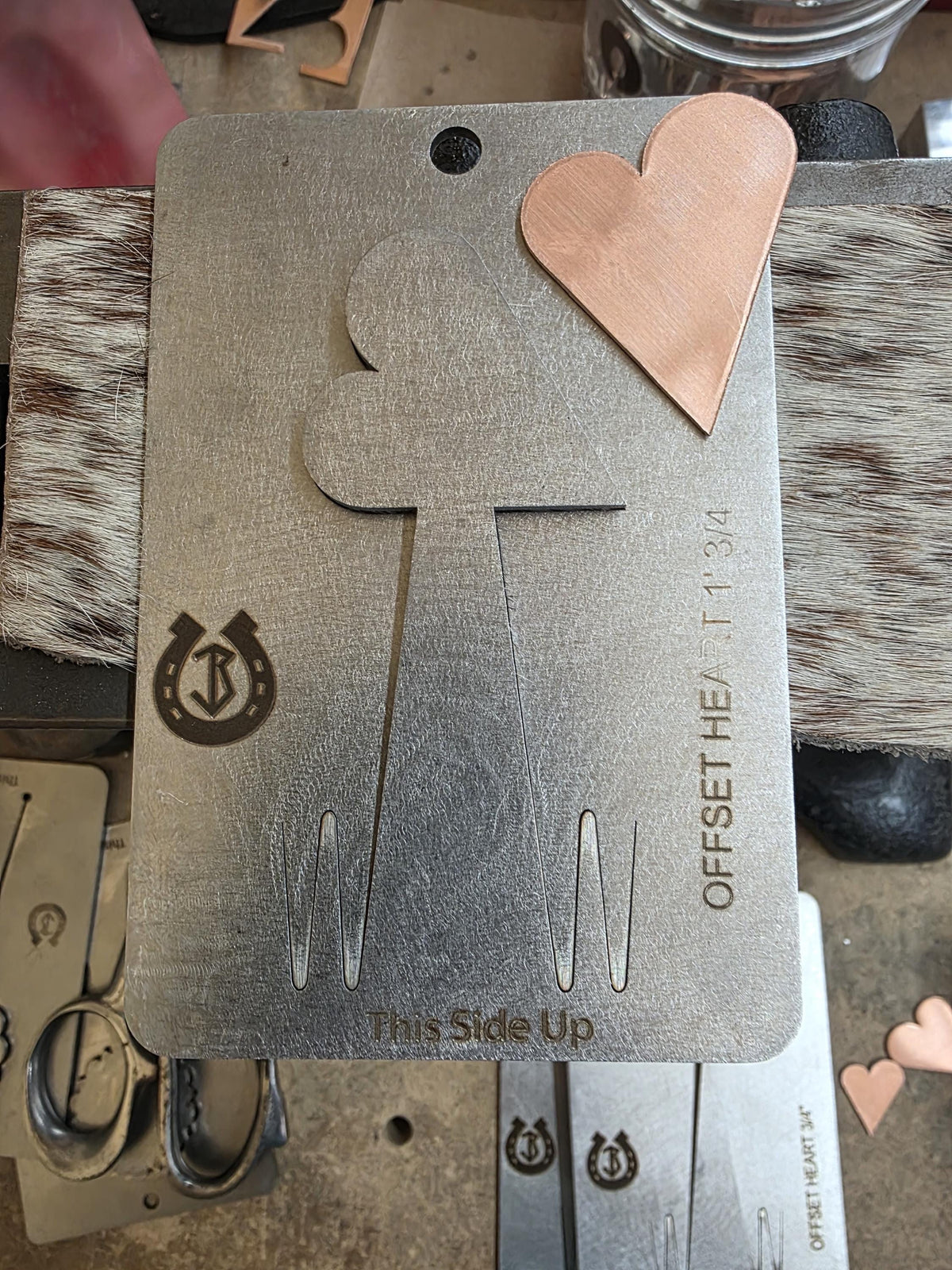 OFFSET Heart 1 3/4" Pancake Die